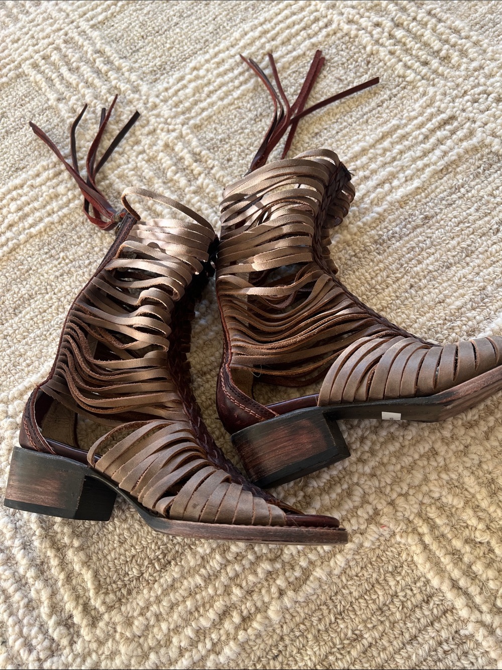 freebird India Strappy Heeled Boots - Picture 6 of 7